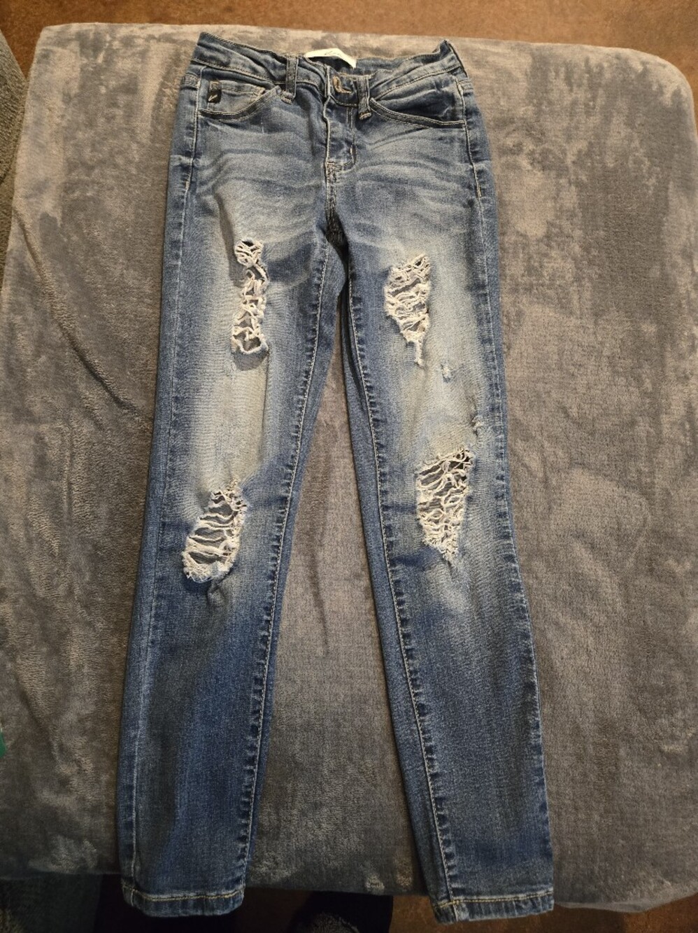 KanCan Distressed Light Blue Skinny Jeans